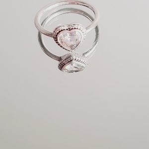 Pandora ring sparkling love ring